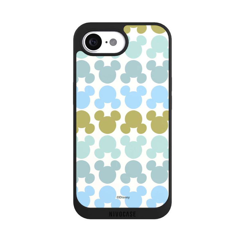 iPhone 16e NIVOpure Disney Mickey Icon Pattern Green and Blue