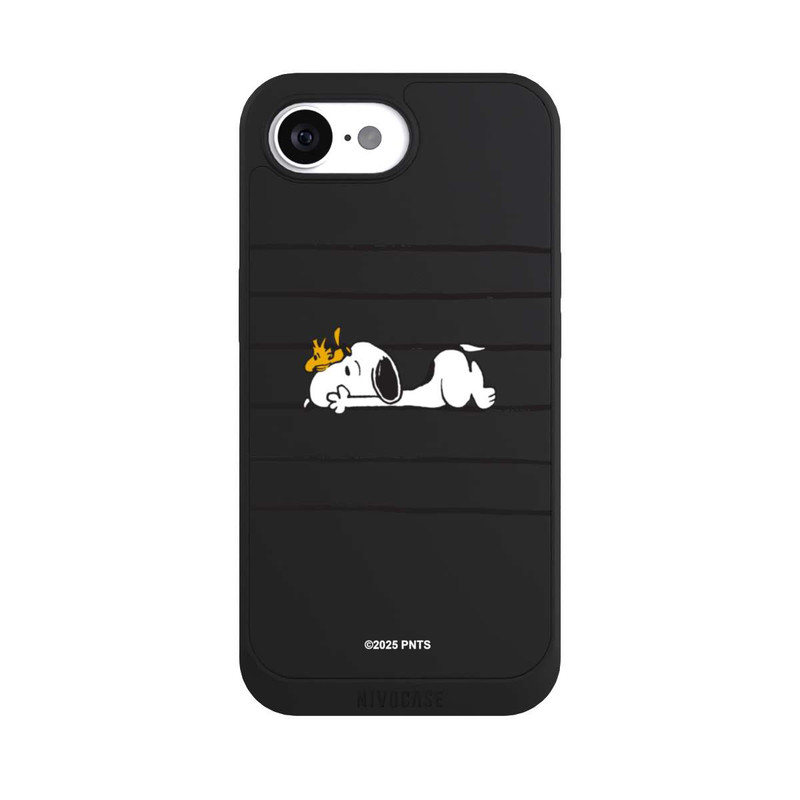 iPhone 16e NIVOpure Snoopy Woodstock Stripes Peanuts Transparent