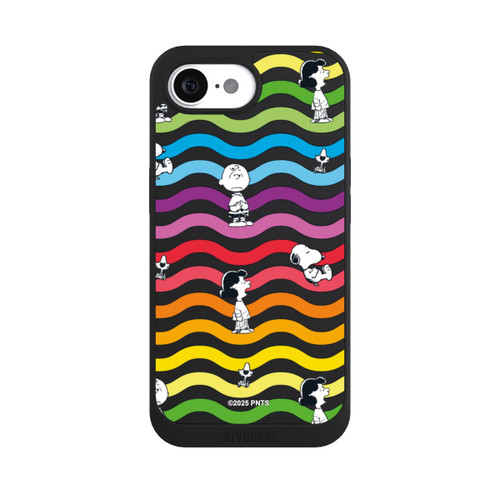 Apple iPhone 16e NIVOpure Snoopy Pattern Rainbow Transparent