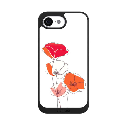Apple iPhone 16e NIVOpure Poppies Line Art