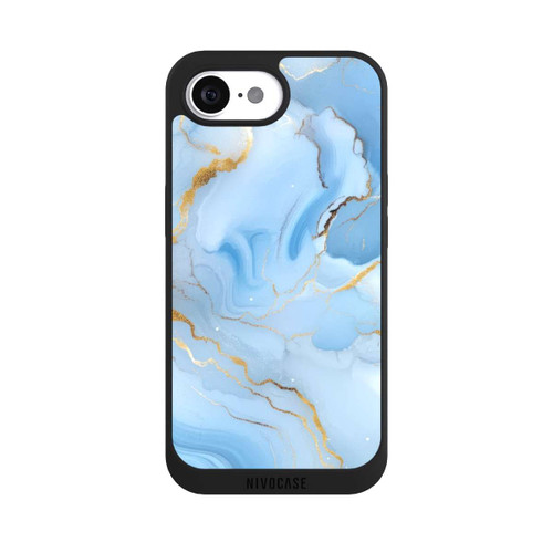Apple iPhone 16e NIVOpure Blue Marble Goldprint