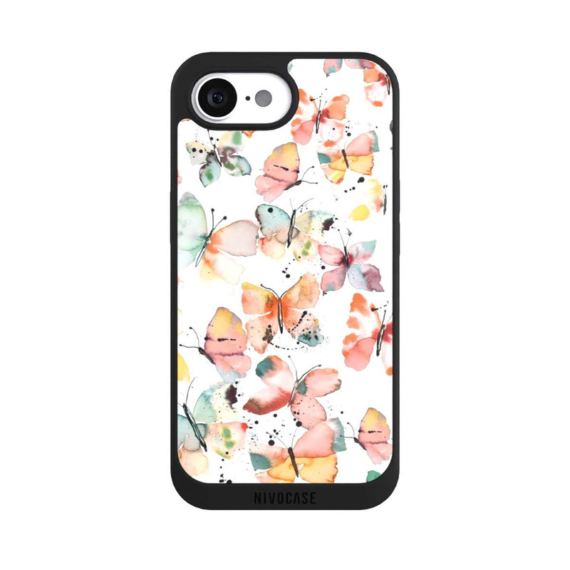 iPhone 16e NIVOpure Butterflies Watercolor Pattern