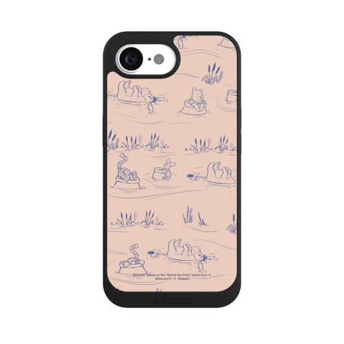 Apple iPhone 16e NIVOpure Winnie l'Ourson Pont Rose à Motif Céramique