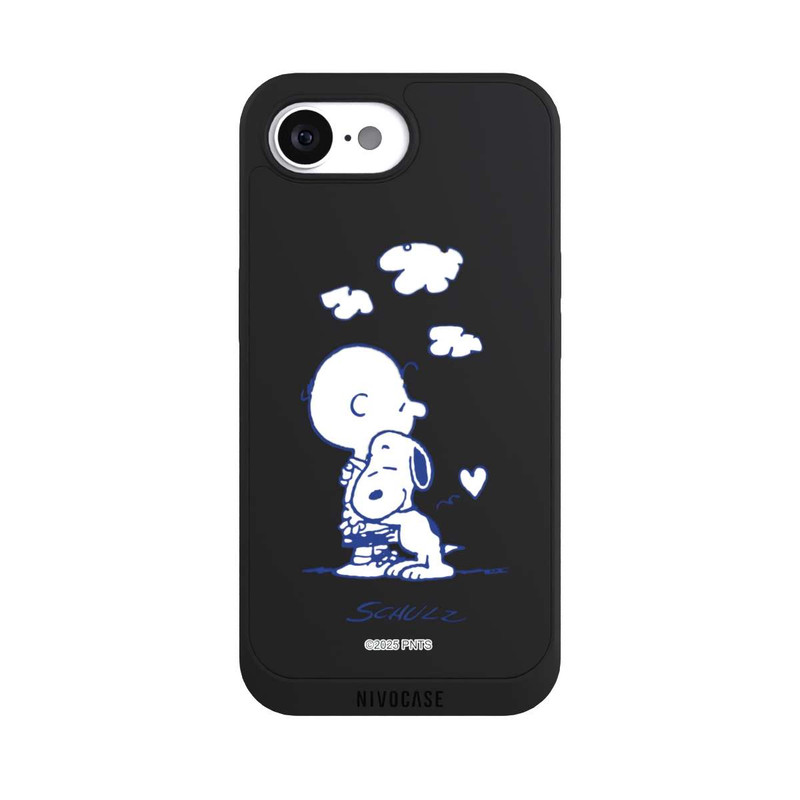iPhone 16e NIVOpure Peanuts Charlie Brown Snoopy Hug Transparent