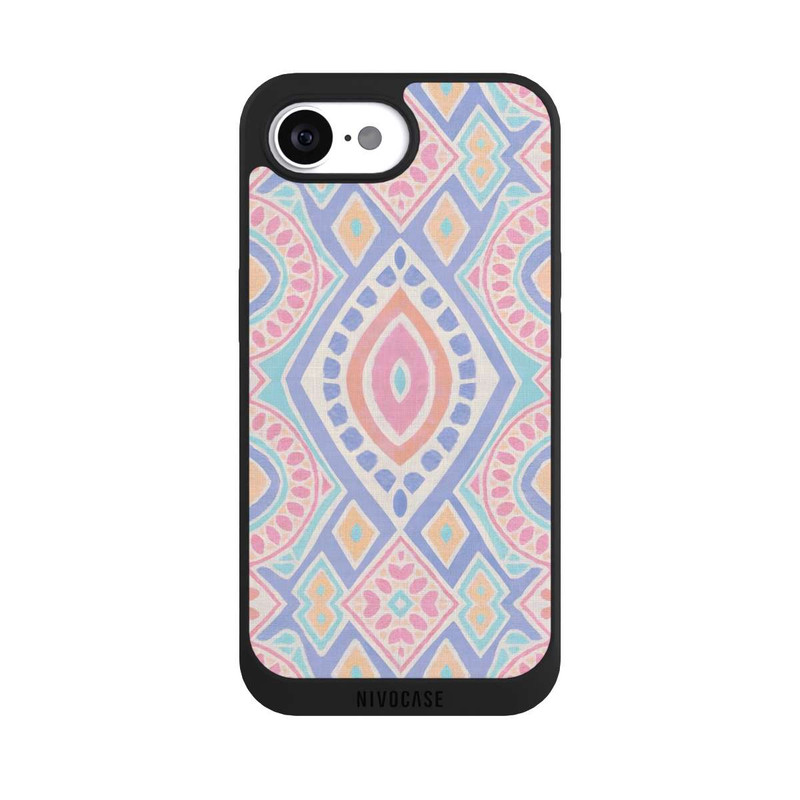 iPhone 16e NIVOpure Boho Geometric Mosaic Intricate Tribal Design