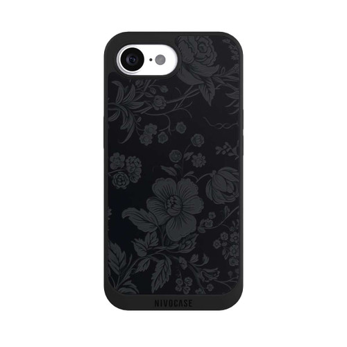 Apple iPhone 16e NIVOpure Dunkle Blumen Vintageoptik