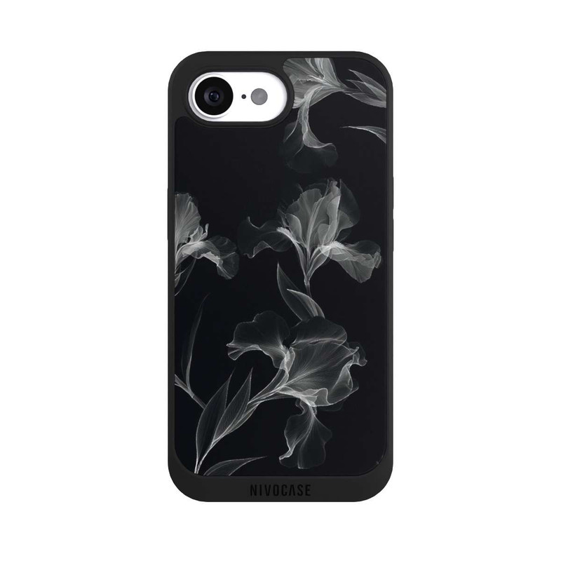 iPhone 16e NIVOpure Blumen Schwarz-Weiß Röntgenaufnahme