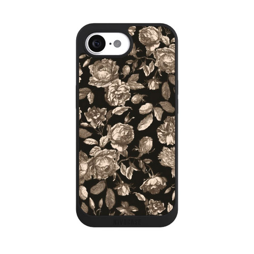 Apple iPhone 16e NIVOpure Leinwand dunkle Blumen