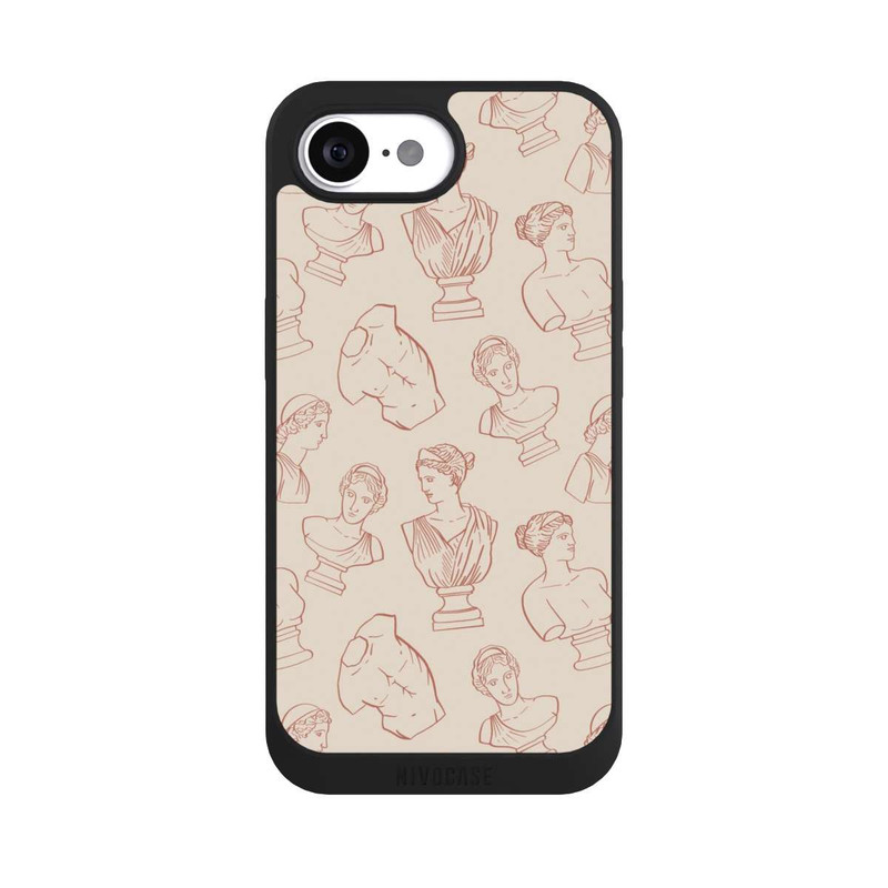iPhone 16e NIVOpure Greek Deco Busts Brown