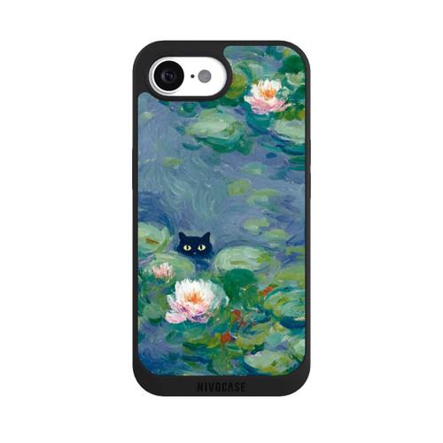 Apple iPhone 16e NIVOpure Katze im Teich Gemälde