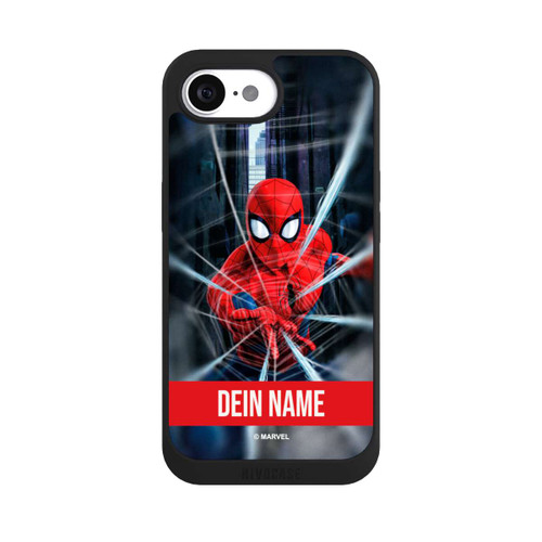 Apple iPhone 16e NIVOpure Spiderman Webs in Action personnalisable