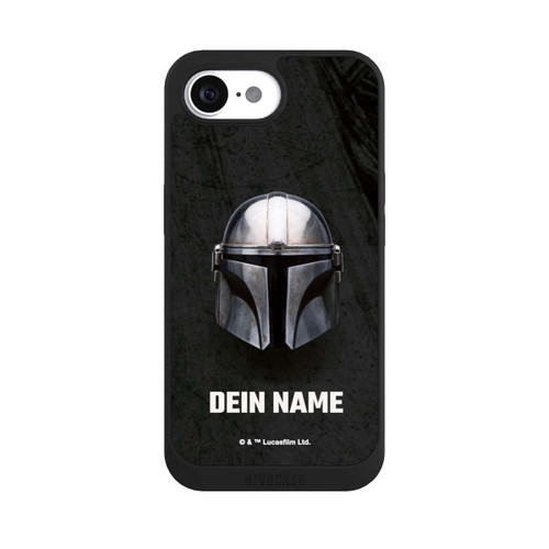 Apple iPhone 16e NIVOpure Star Wars Mandalorian Black Helmet personnalisable