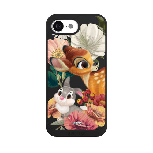 Apple iPhone 16e NIVOpure Bambi und Klopfer Blumen Transparent