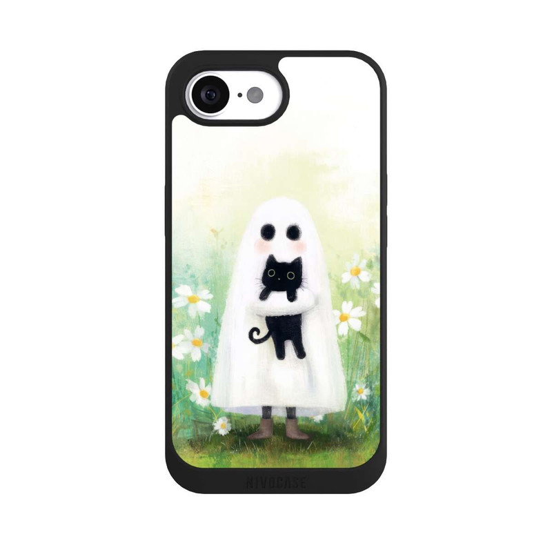 iPhone 16e NIVOpure Ghost Hug for Cat Halloween with AI