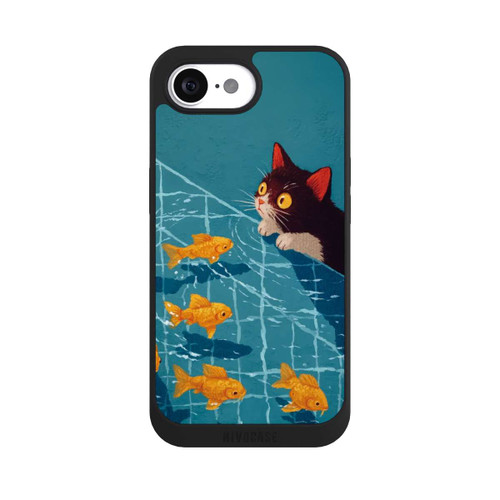 Apple iPhone 16e NIVOpure Die Katze im Pool mit KI
