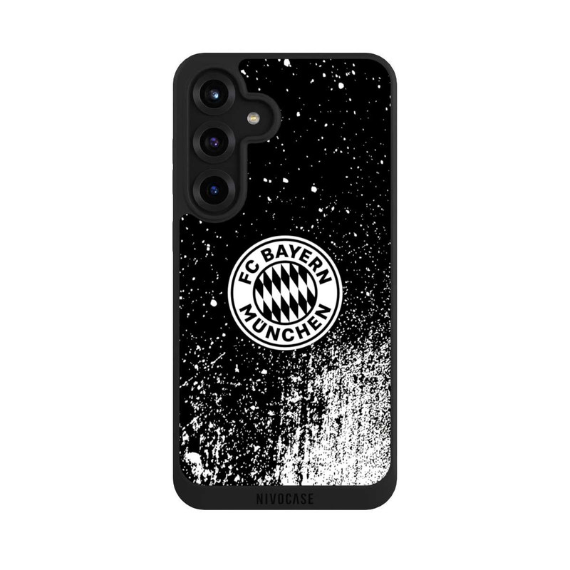 Galaxy S25 + NIVOpure Splatter Schwarz - FCB