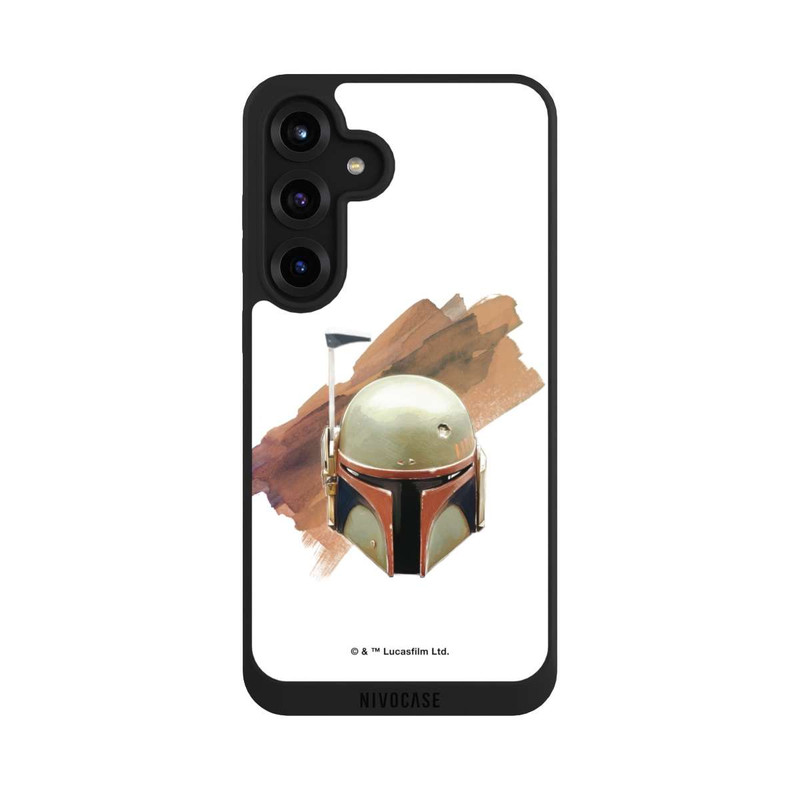 Galaxy S25 + NIVOpure Boba Fett Helm Weiß