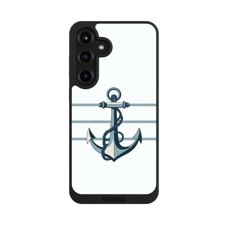 Galaxy S25 + NIVOpure Anchor Line White with AI