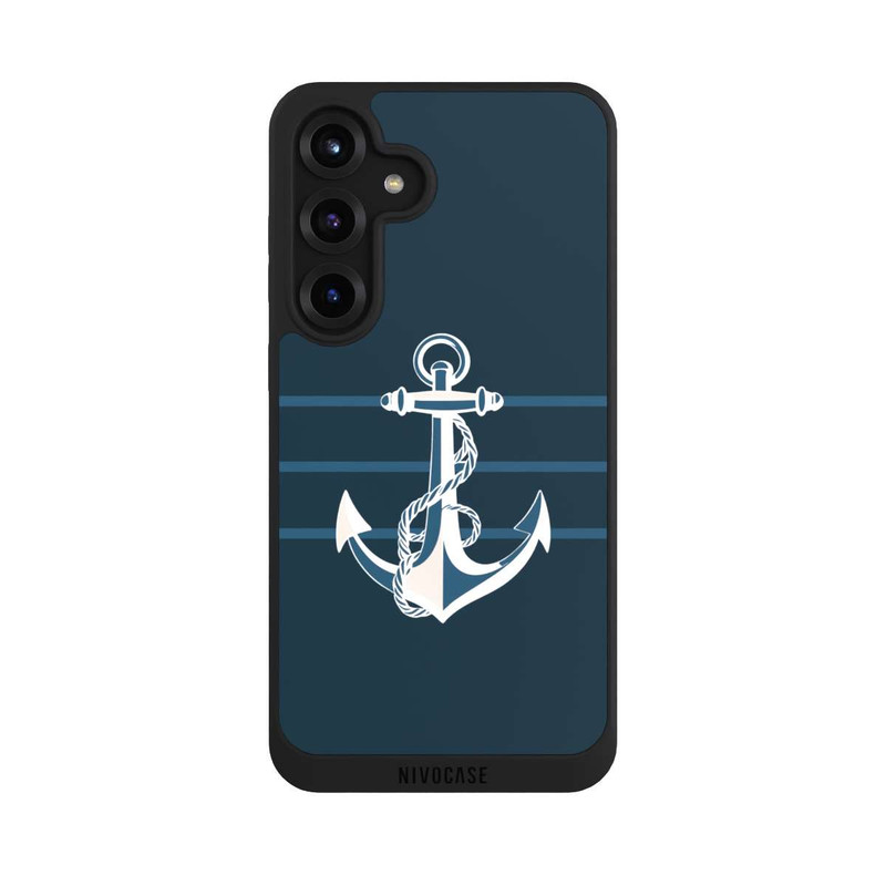 Galaxy S25 + NIVOpure Anchor Line Blue with AI