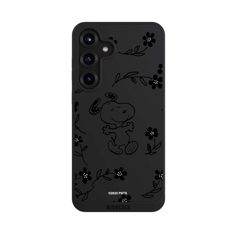 Galaxy S25 + NIVOpure Snoopy und Flowers Transparent