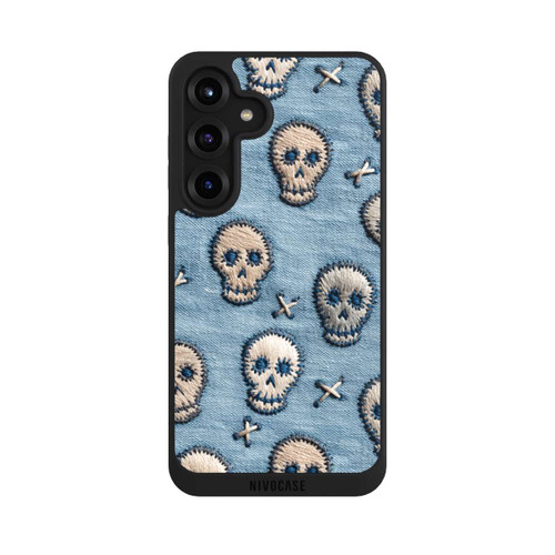 Samsung Galaxy S25+  NIVOpure Skulls on Jeans Pattern