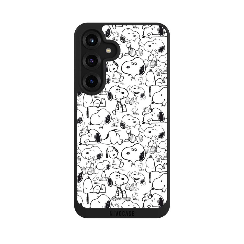 Galaxy S25 + NIVOpure Classic Snoopy Pattern White