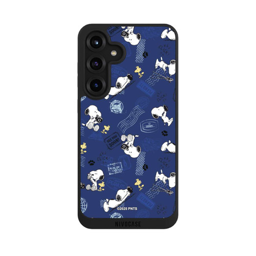 Samsung Galaxy S25+  NIVOpure Peanuts Travel Stamps Pattern Blue