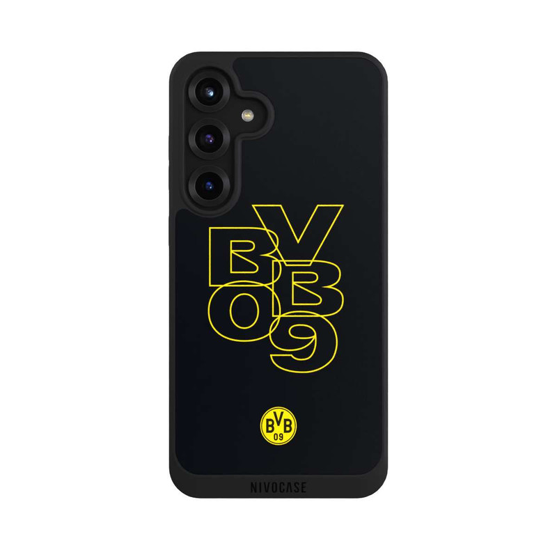 Galaxy S25 + NIVOpure BVB09 Gelb Schwarz