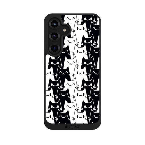 Samsung Galaxy S25+  NIVOpure Katzentapete Schwarz Weiß
