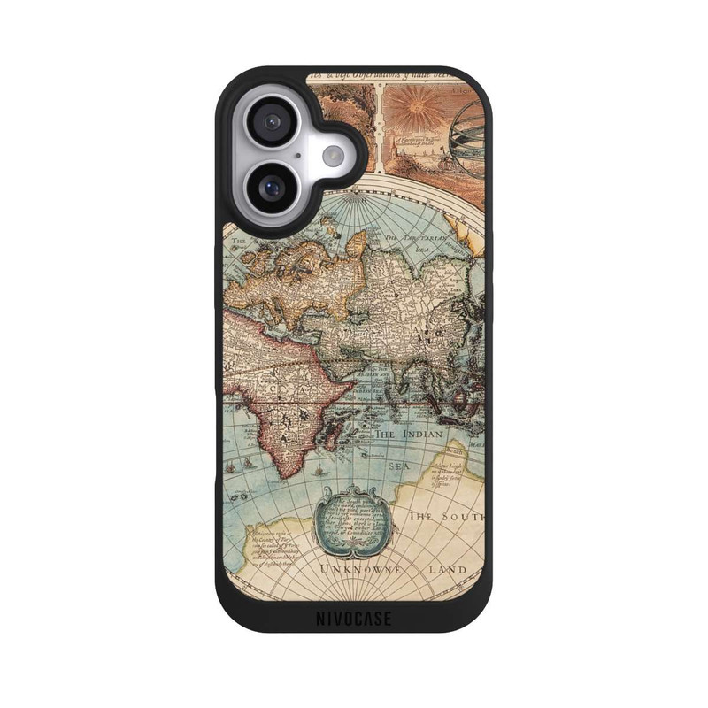 iPhone 17 NIVOpure Carte du Monde Ancienne