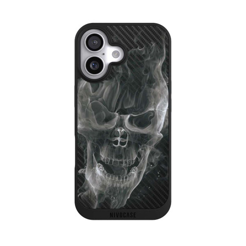 Apple iPhone 17 NIVOpure rauchender Totenkopf Carbon