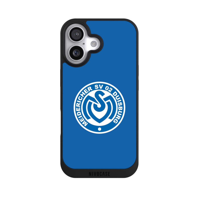 iPhone 17 NIVOpure MSV Logo auf Blau