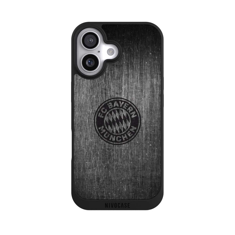 iPhone 17 NIVOpure Metalllook FCB Logo einfarbig