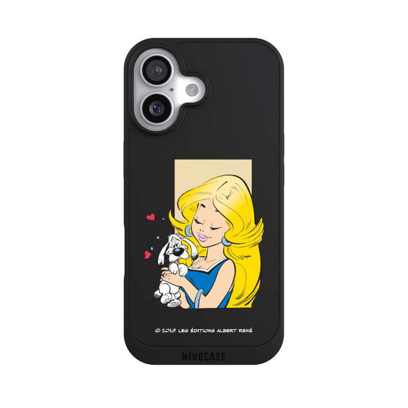 iPhone 17 NIVOpure Falbala et Idéfix Amoureux Transparent