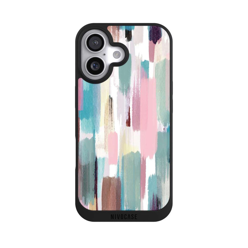 iPhone 17 NIVOpure Coups de pinceau abstraits Nuances pastel
