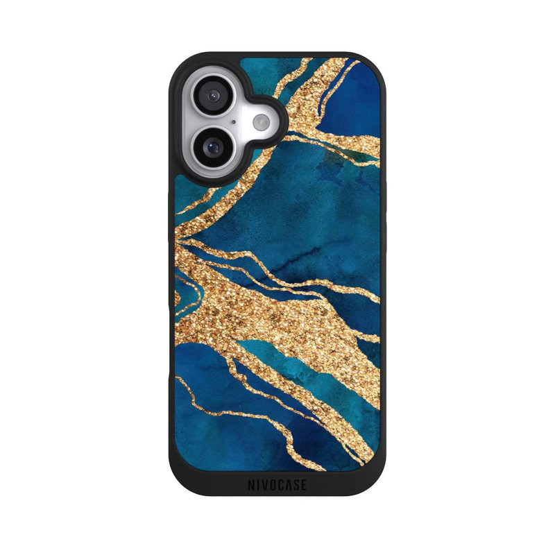 iPhone 17 NIVOpure Pierre précieuse Or Bleu
