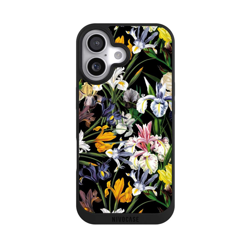 iPhone 17 NIVOpure Dunkle Wildblumentapete