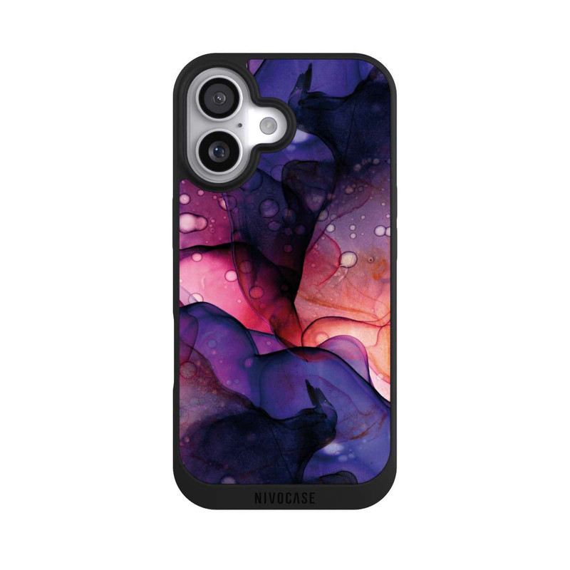iPhone 17 NIVOpure Flüssige Kunst Lila-Pink