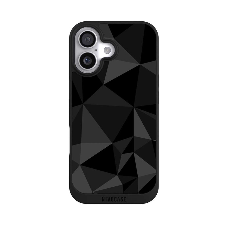 iPhone 17 NIVOpure Polygon Pattern Black