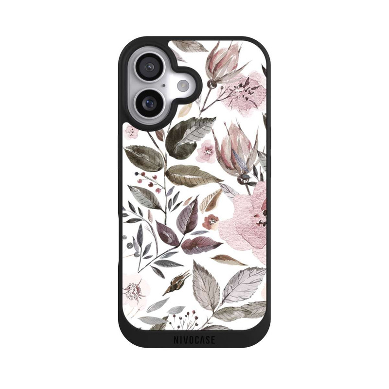 iPhone 17 NIVOpure Aquarell braune Rosenblüten
