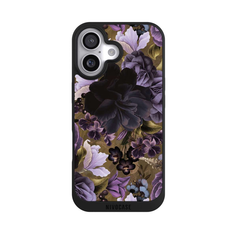 iPhone 17 NIVOpure  Lila und goldene Vintageblumen
