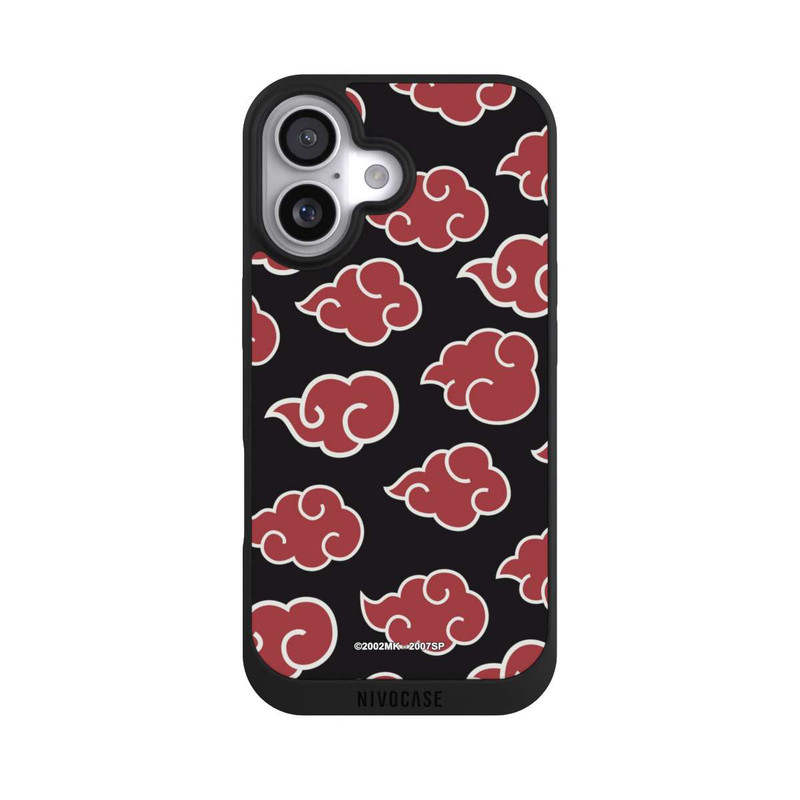 iPhone 17 NIVOpure Akatsuki Pattern Black Big