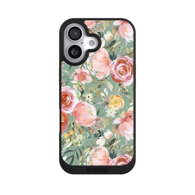 iPhone 17 NIVOpure Pastellfarbener Pfingstrosenstrauß