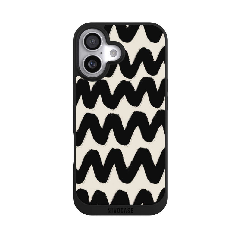 iPhone 17 NIVOpure Vagues Noires Pattern