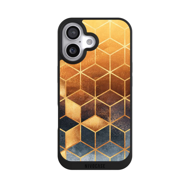 iPhone 17 NIVOpure Golden Gradient Cubes