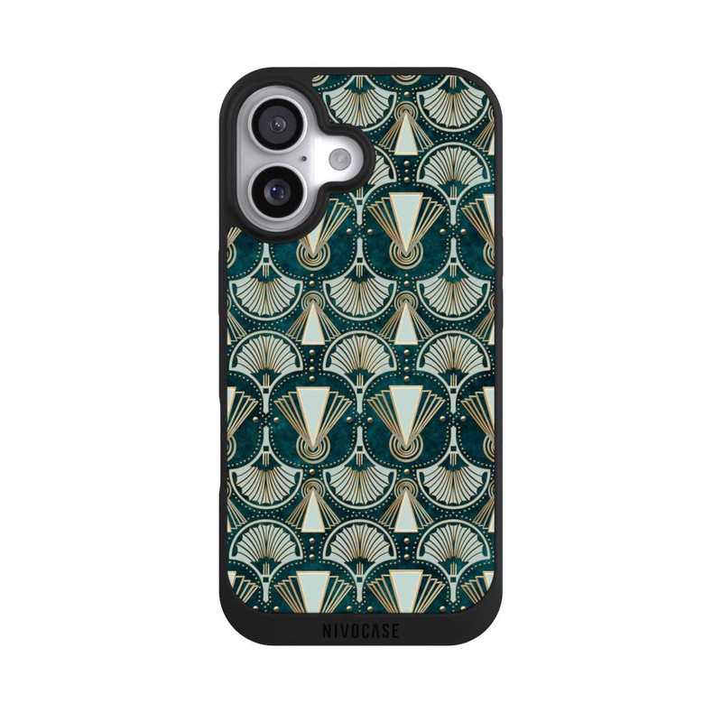 iPhone 17 NIVOpure Art Deco Green Pattern