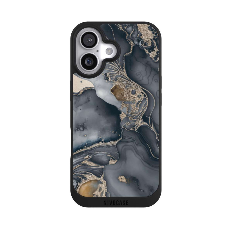 iPhone 17 NIVOpure Alcohol Ink Gold Grey