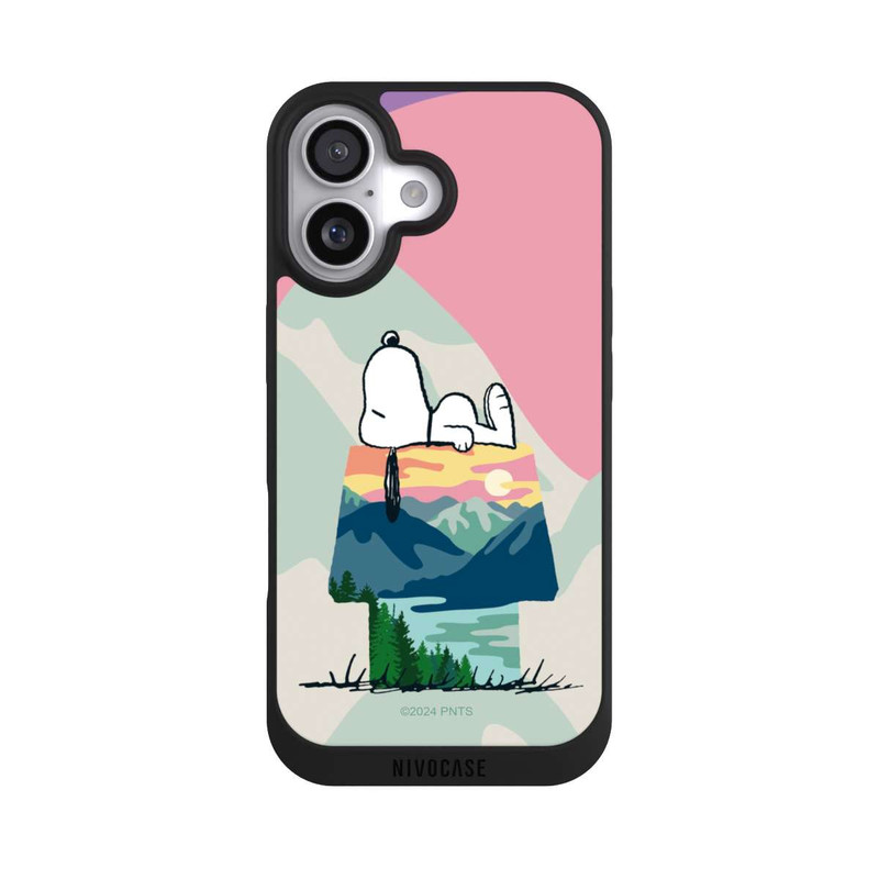 iPhone 17 NIVOpure Snoopy à l'extérieur