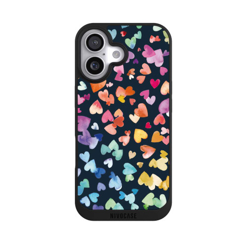 Apple iPhone 17 NIVOpure Valentinstag Herzen Schwarz