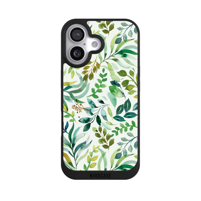 iPhone 17 NIVOpure Aquarelle Palmes Feuilles Botanique Vert